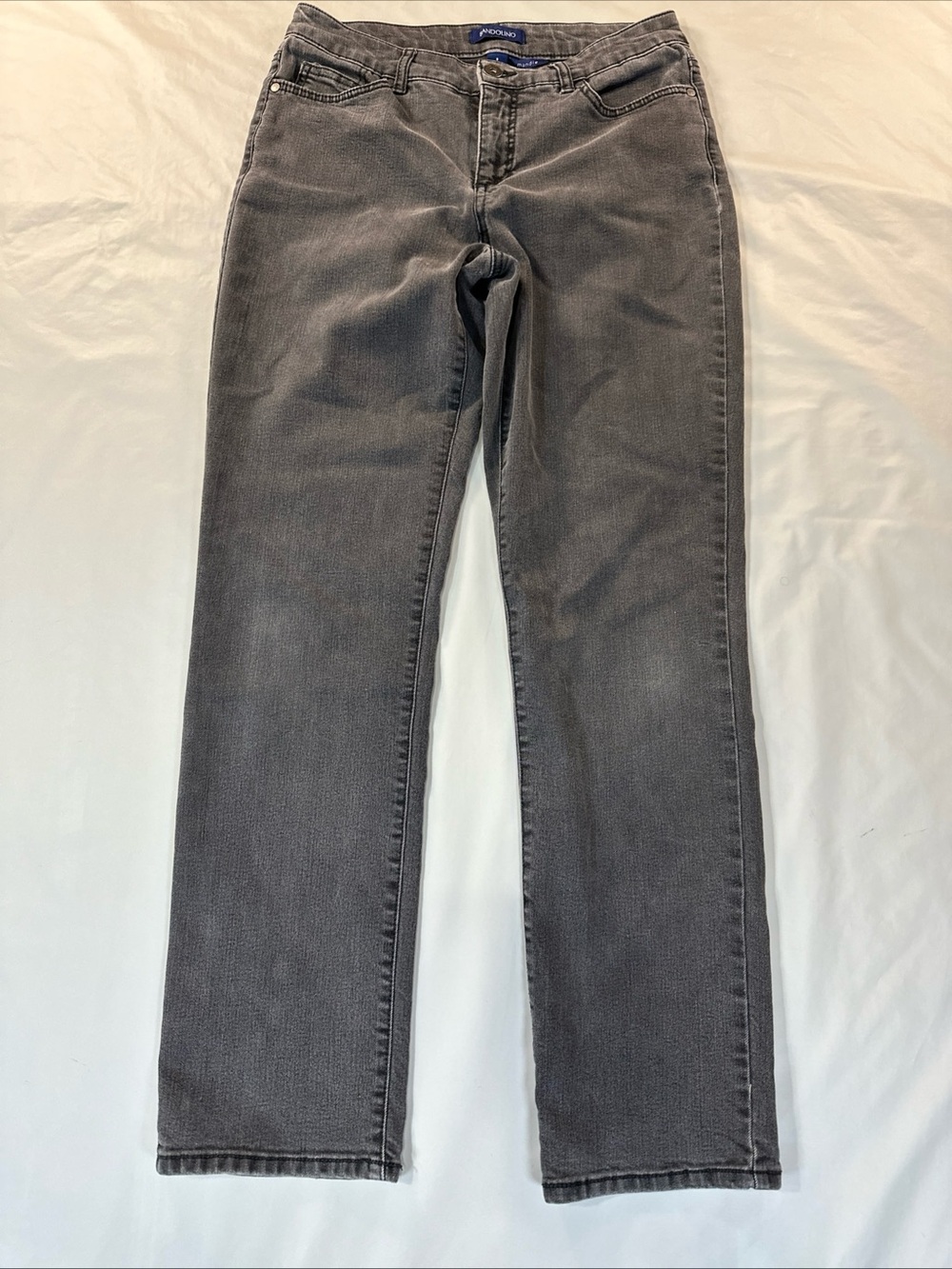 Bandolino Gray Straight-Leg Women's Jeans